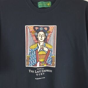 Vintage 1998 Lyle & Scott Last Empress Musical Tour T Shirt Blue XL London Seoul